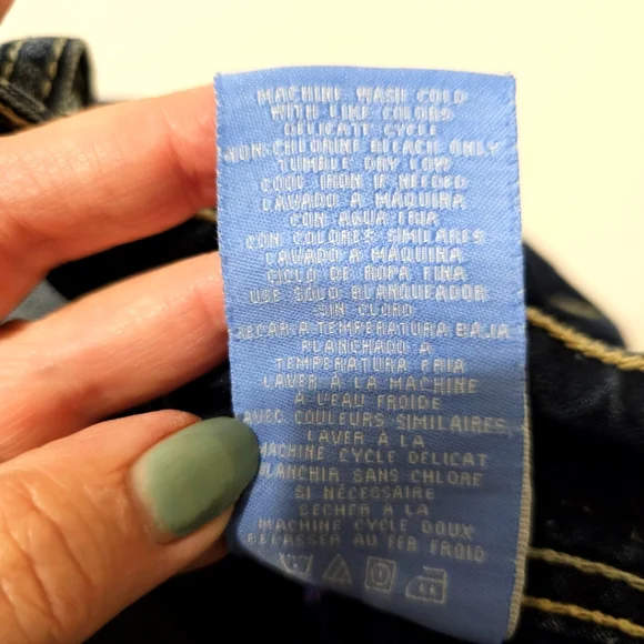 Hydraulic Nolita Ankle Skinny jeans size 10 embroidered blue denim 27" inseam - Picture 14 of 14